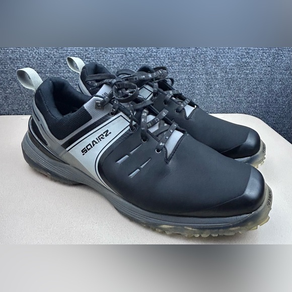 Sqairz Speed Men’s Gold Shoes Size 13 Black Gray